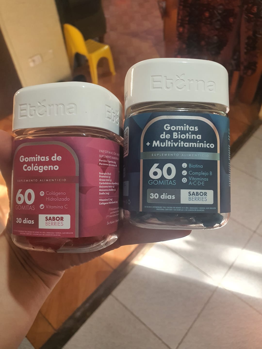 Customer photo review of Pack Biotina + Colágeno