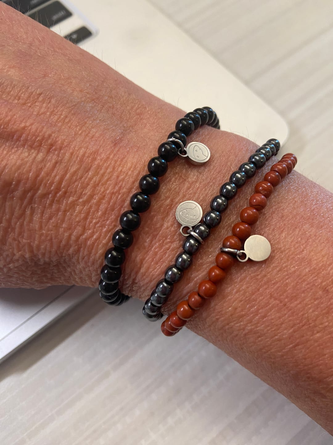 Customer photo review of Root Chakra (Muladhara) Bracelet Pack Mini
