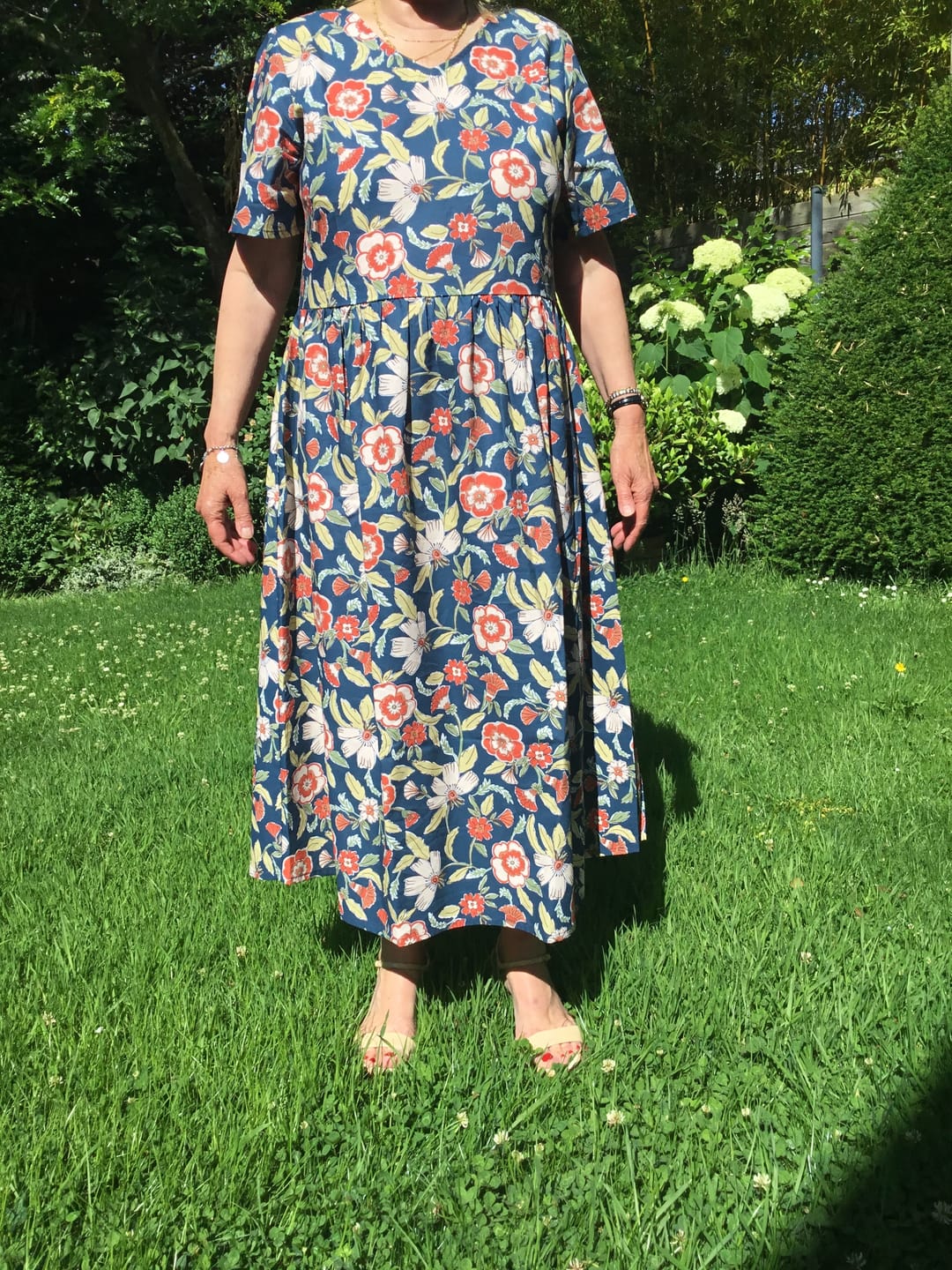 Customer photo review of Robe Juliette - Coton Fleurs d'Inde