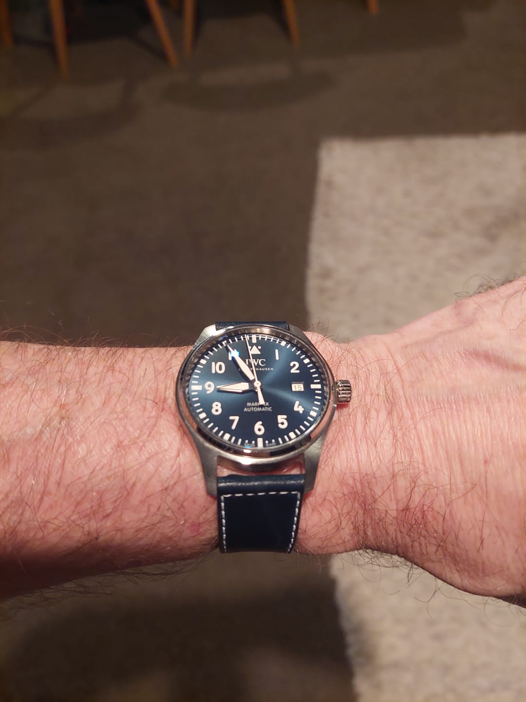 Customer photo review of Navy Blue Shell Cordovan