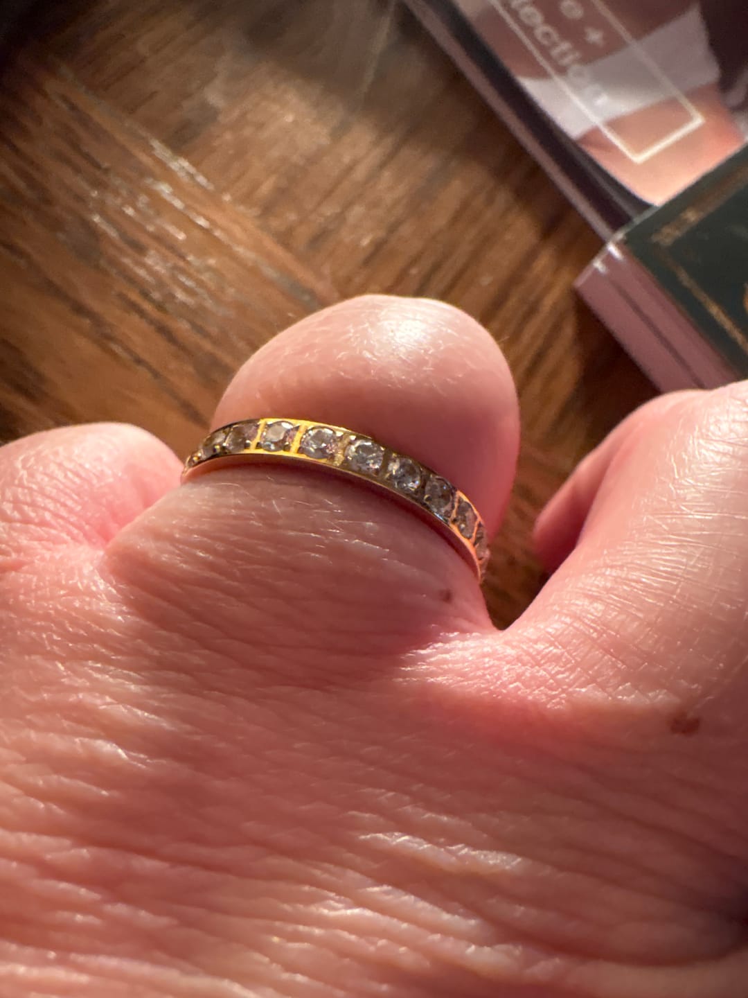 Customer photo review of Gold 3mm Full Glitz Ring