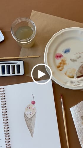 Customer video review of Emily Lex Watercolor Workbook