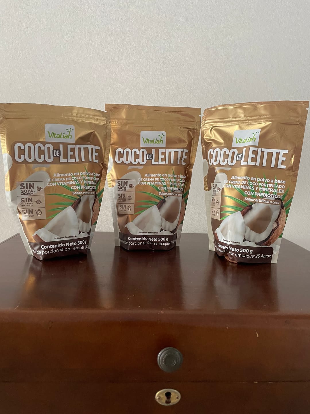 Customer photo review of Batido Coco de Leitte con Crema de Coco Doypack 500 g