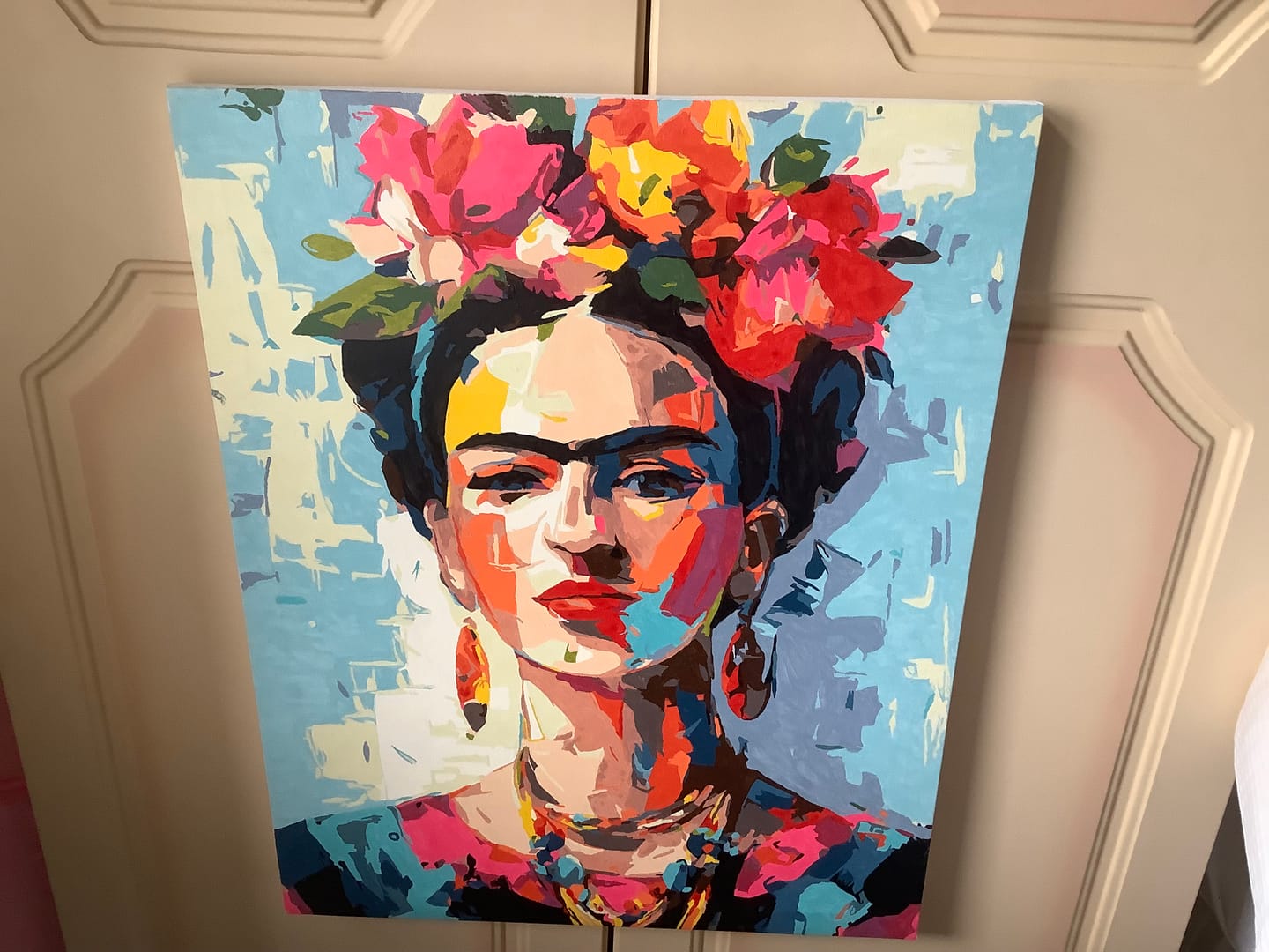 Customer photo review of Expressive Frida | Paint by Number