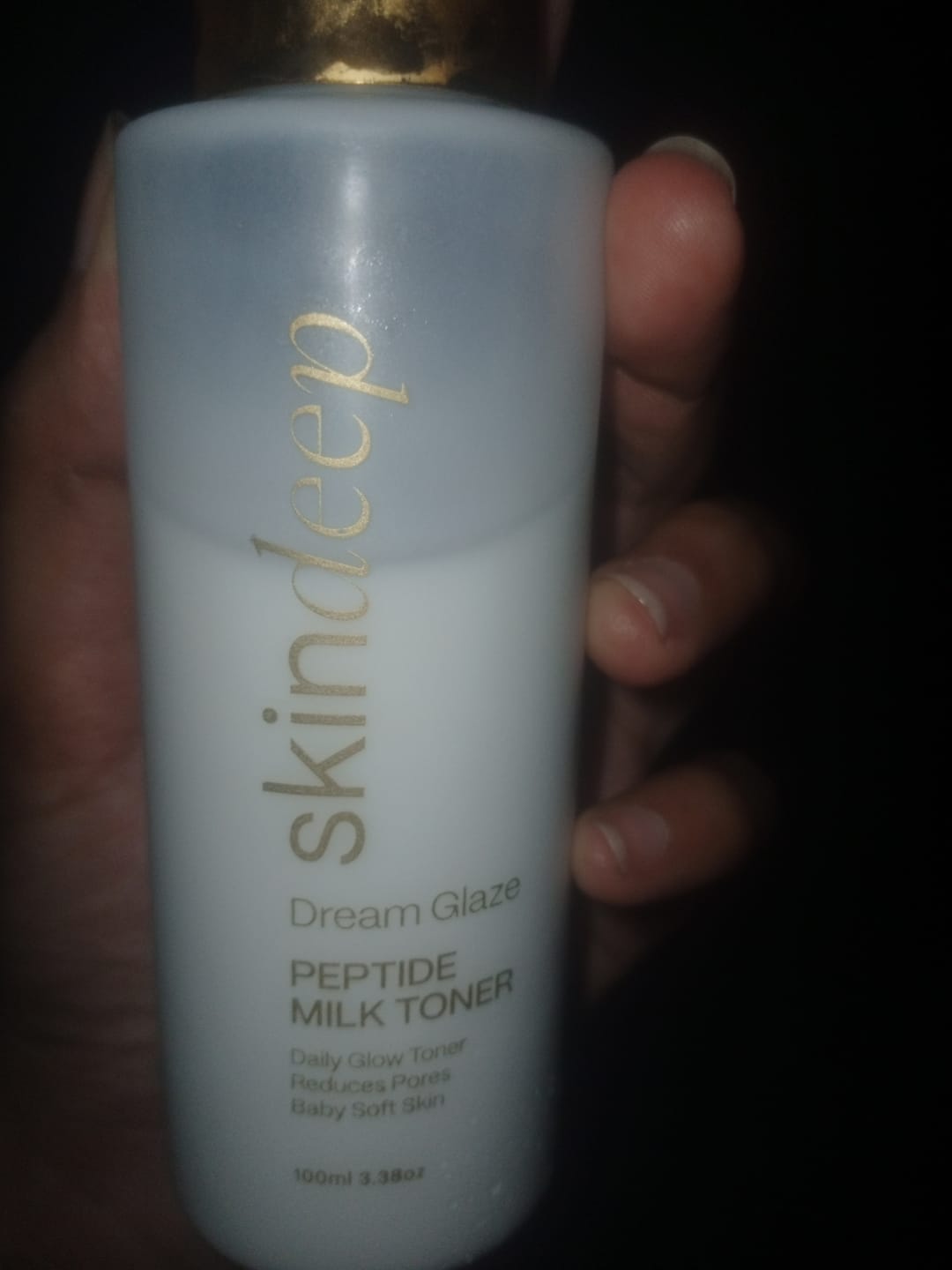 Customer photo review of DREAM GLAZE - Peptide Milk Toner