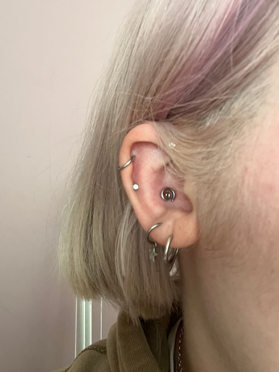 Customer photo review of Whorl Flatback Silver