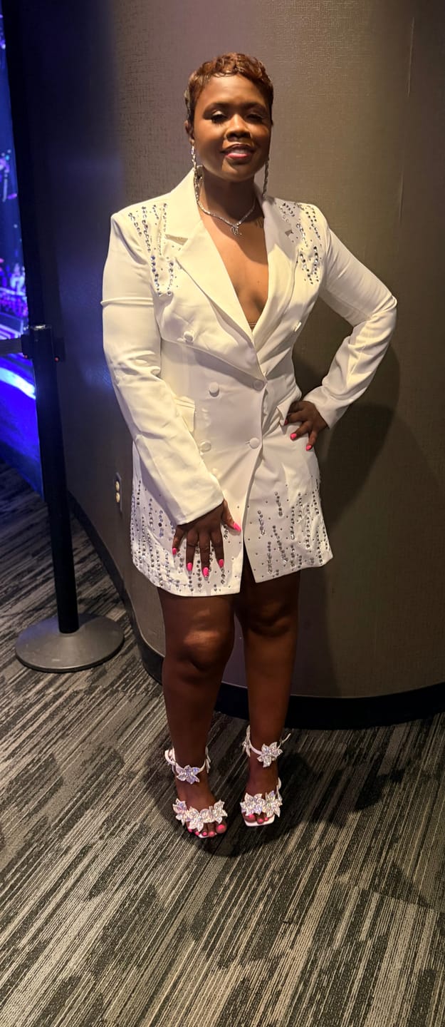 Customer photo review of Caroline Blazer Dress