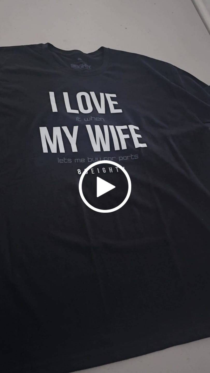Customer video review of 80Eighty® Love My Wife Shirt