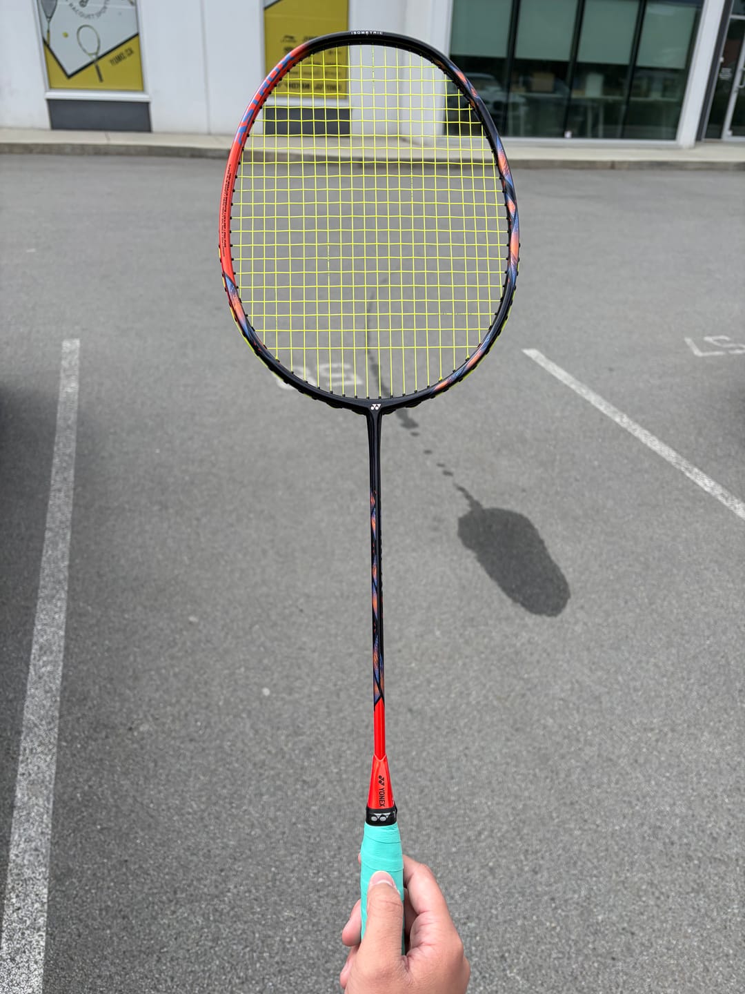 Customer photo review of Yonex ASTROX 77 Pro Unstrung Badminton Racket [High Orange]