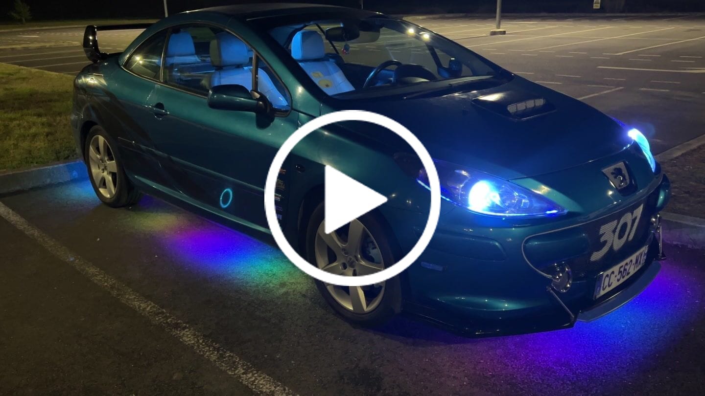 Customer video review of ELGlow® PRO Universal Car Underglow Kit