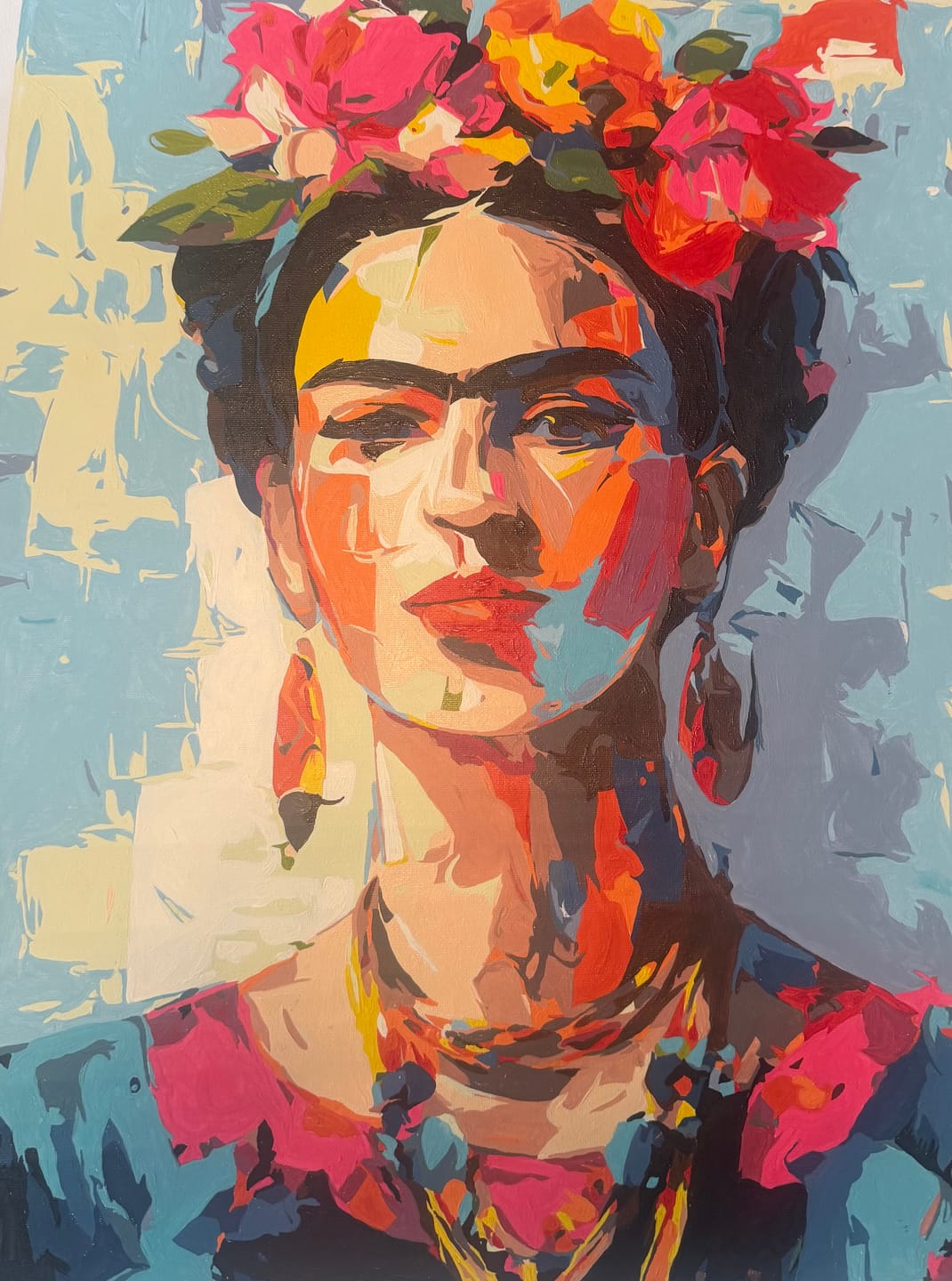Customer photo review of Expressive Frida | Paint by Number