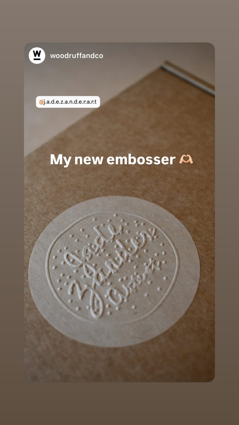 Customer photo review of Paper Embosser