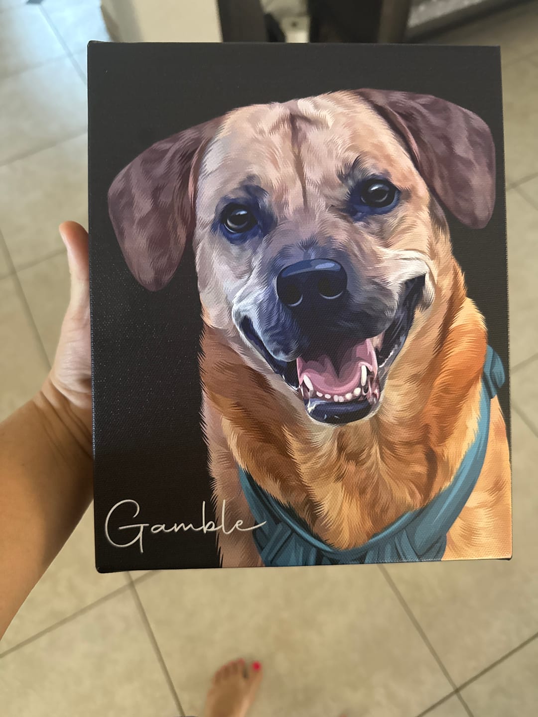 Customer photo review of Pet Art Canvas Wrap