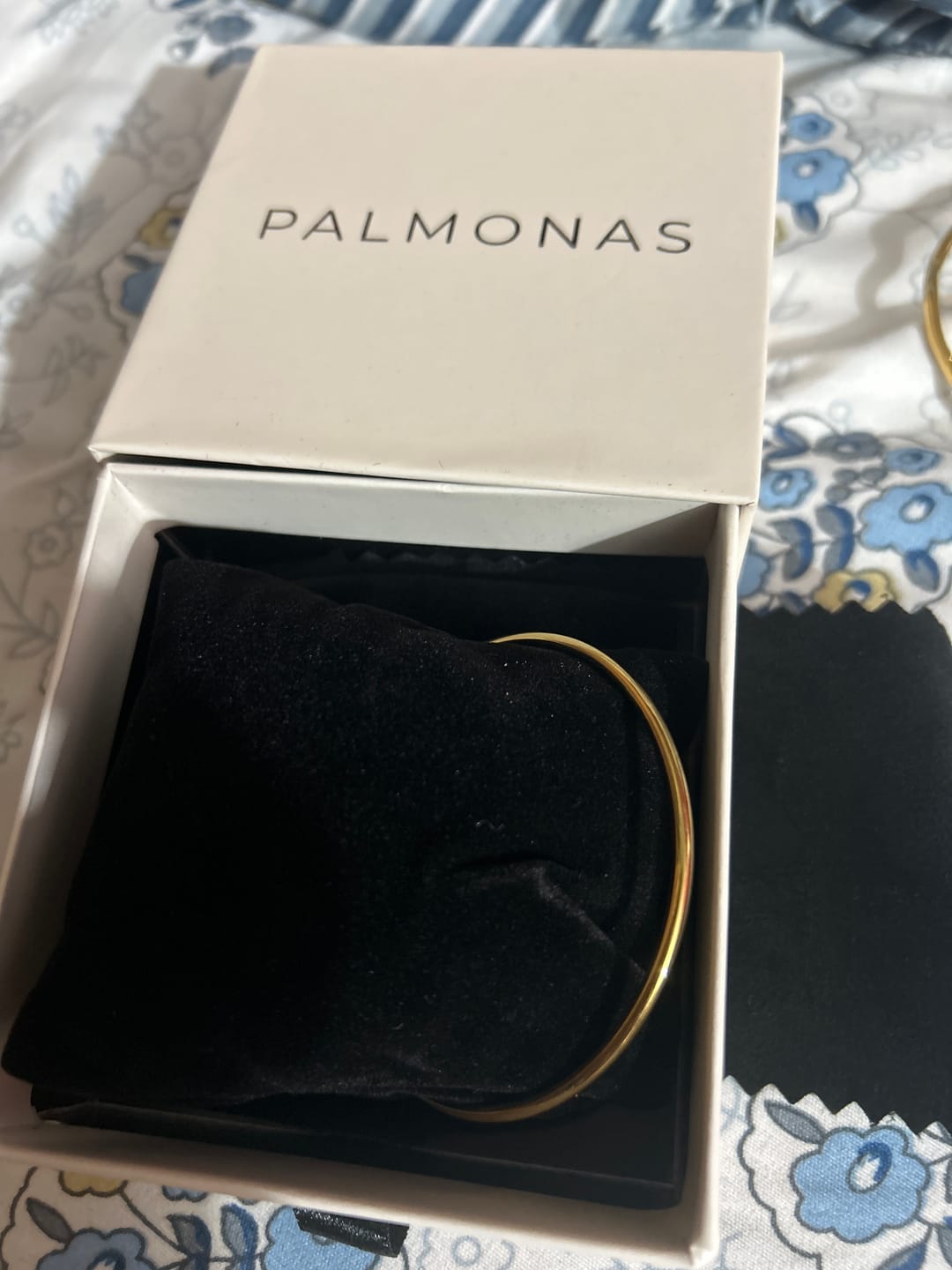 Customer photo review of Slim Golden Bangle