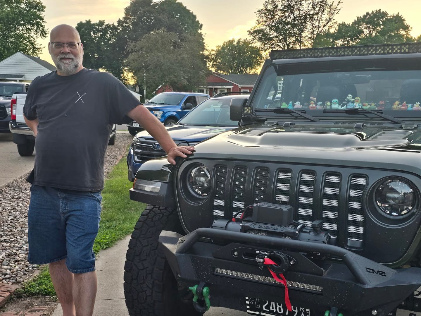 Customer photo review of OPENROAD 13,500lbs electric winch with Synthetic Rope - Panther Series 3S