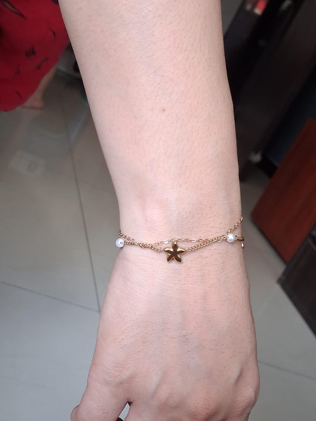 Customer photo review of Star Layered Bracelet