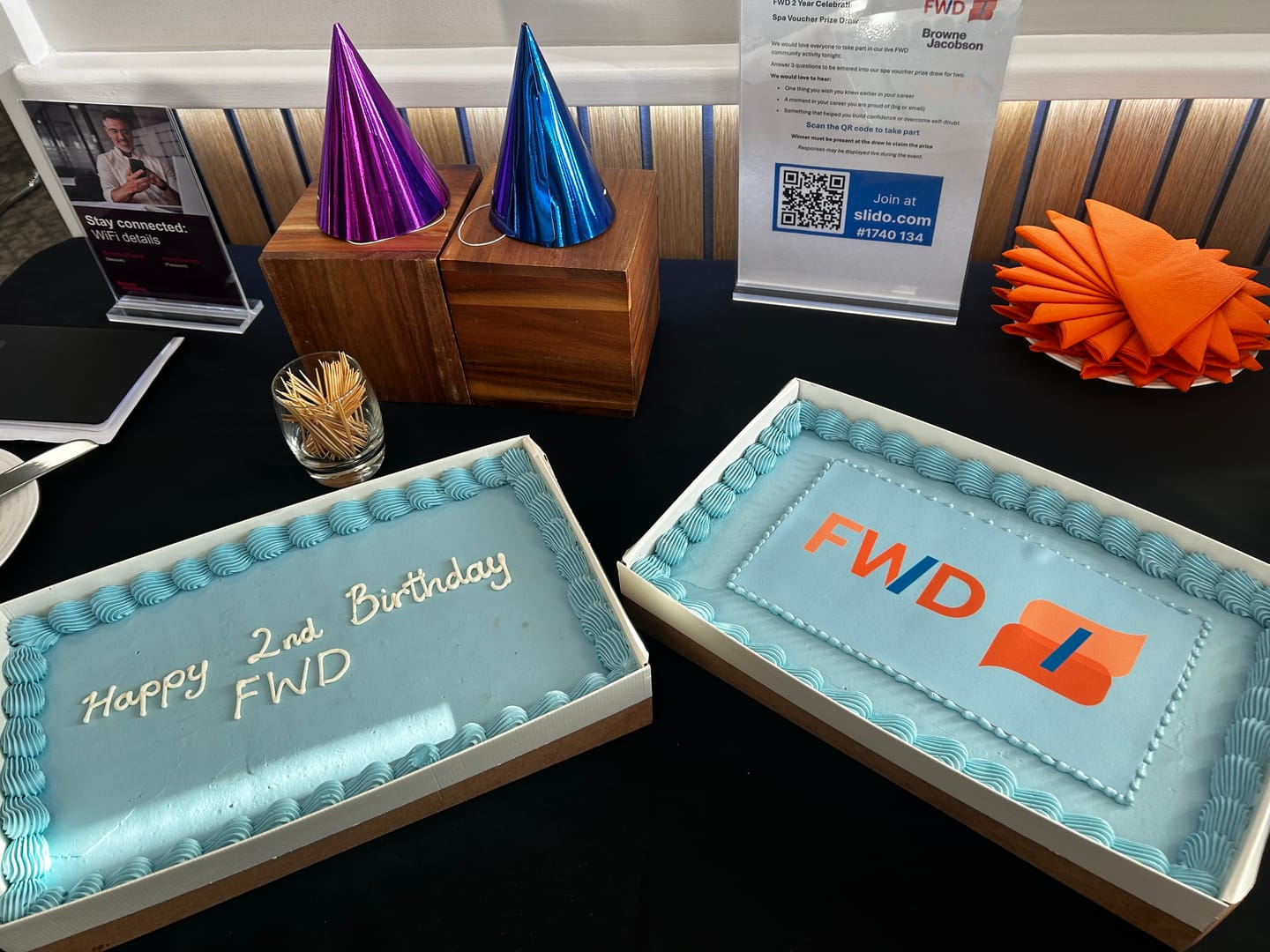 Customer photo review of Corporate Colour-Matched Sheet Cake with Logo
