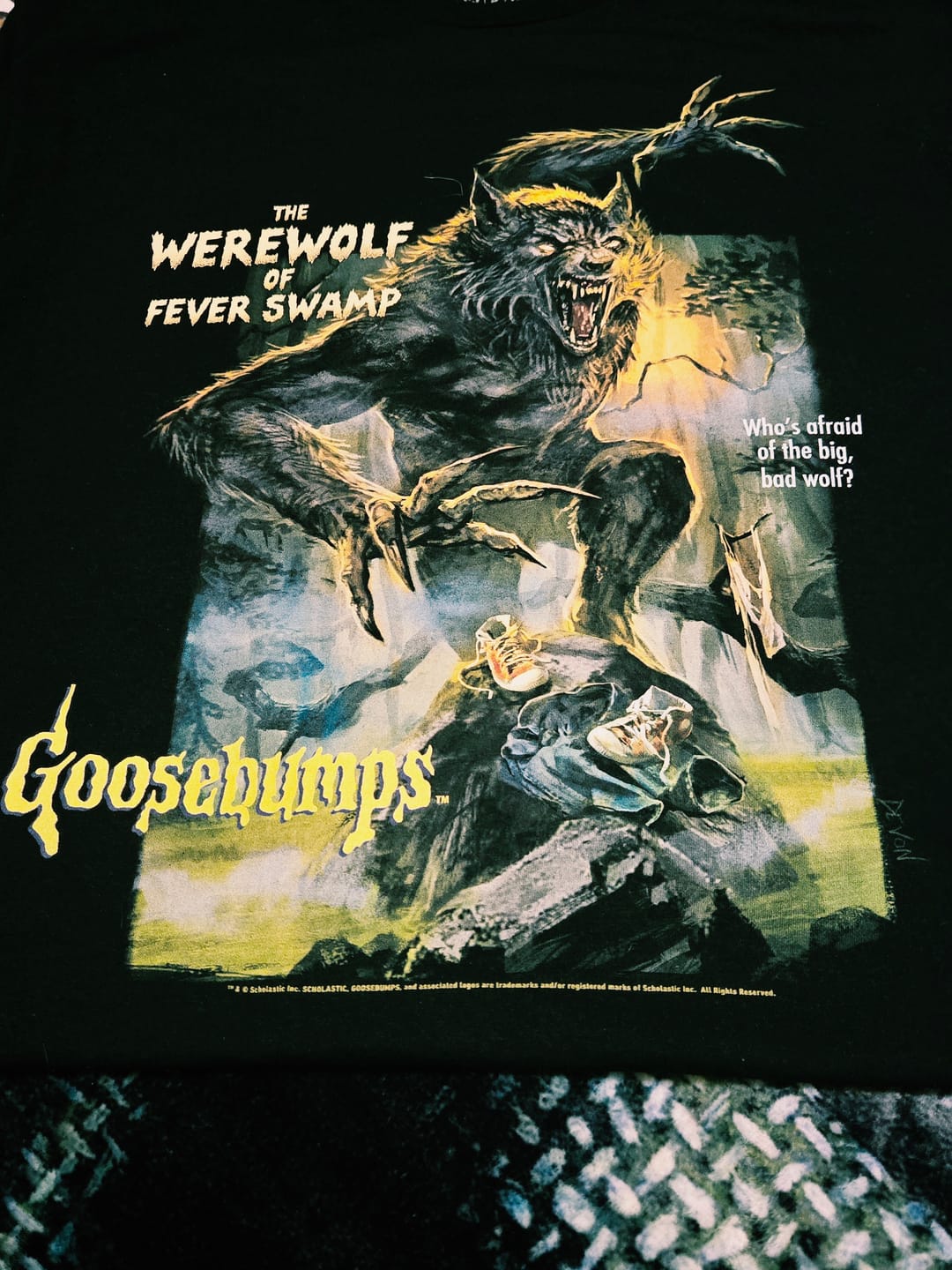 Customer photo review of GOOSEBUMPS: THE WEREWOLF OF FEVER SWAMP - T-SHIRT