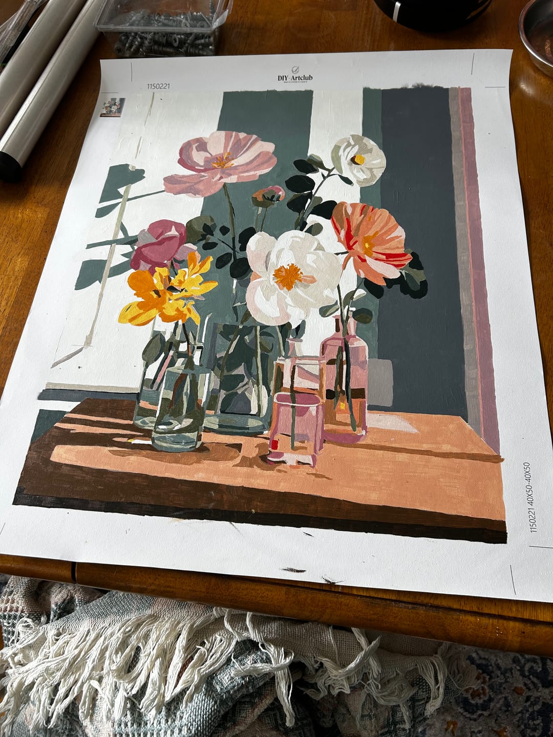 Customer photo review of Beauty in glass | Paint by Number