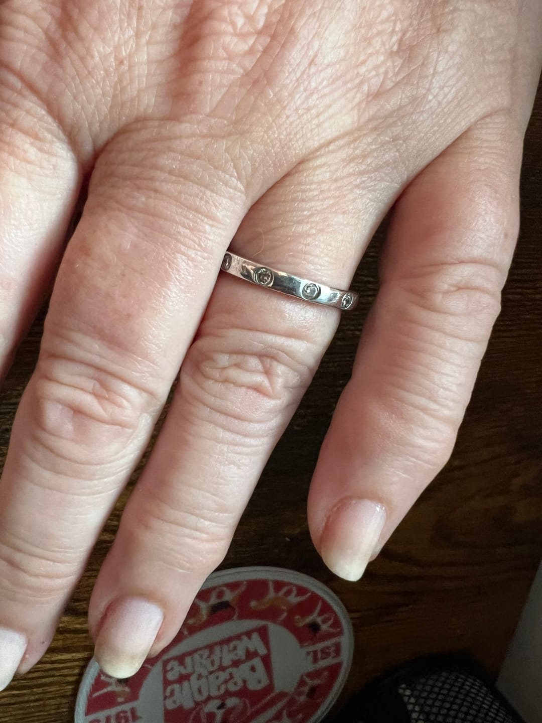 Customer photo review of Versa Lab Grown Diamond Band Ring