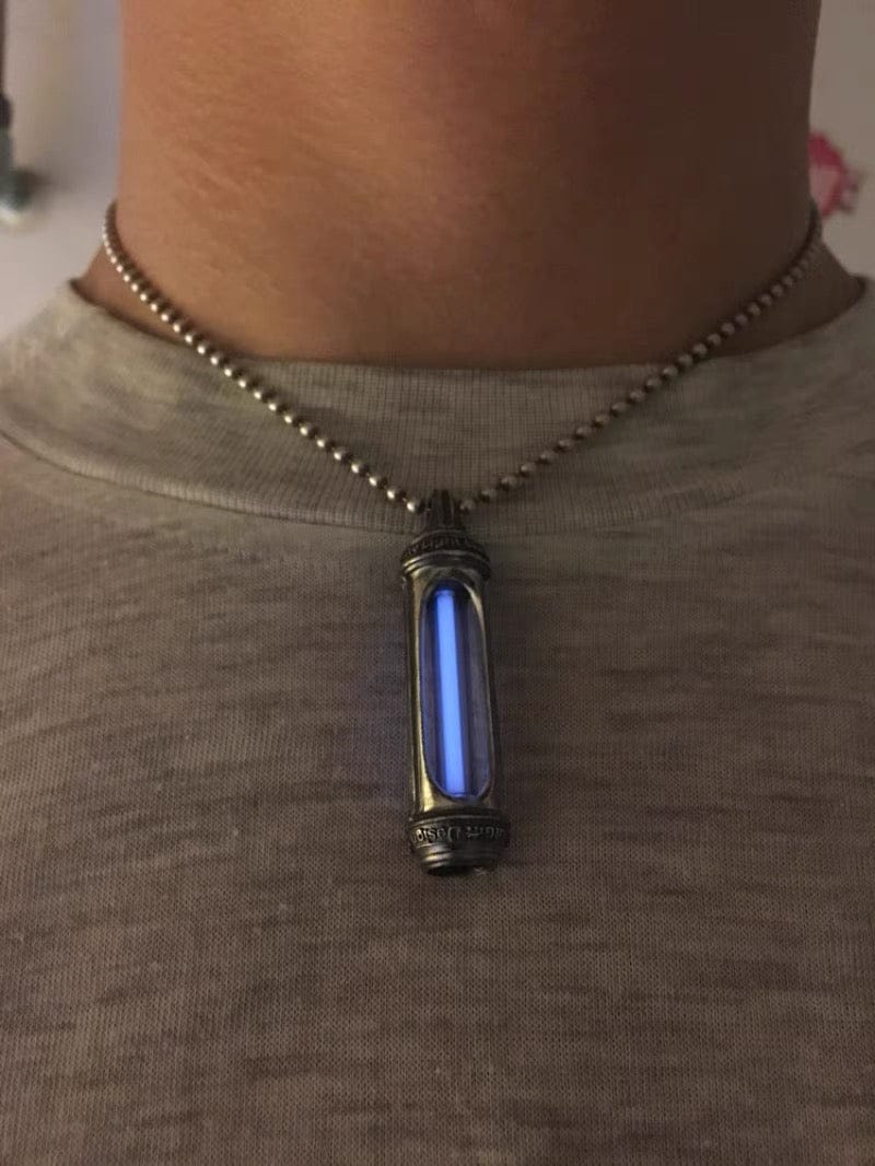 Customer photo review of Eternal Glow Tritium Pendant Sterling Silver Necklace