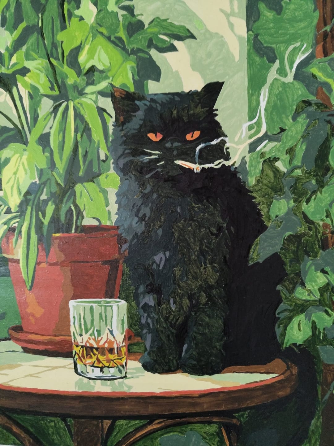 Customer photo review of Malen nach Zahlen - Grumpy Cat