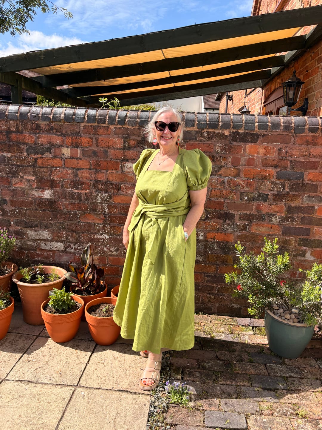 Customer photo review of Washed Linen Blend Fabric