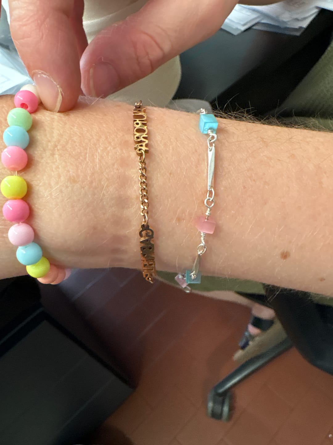 Customer photo review of Bracciale personalizzato con nome