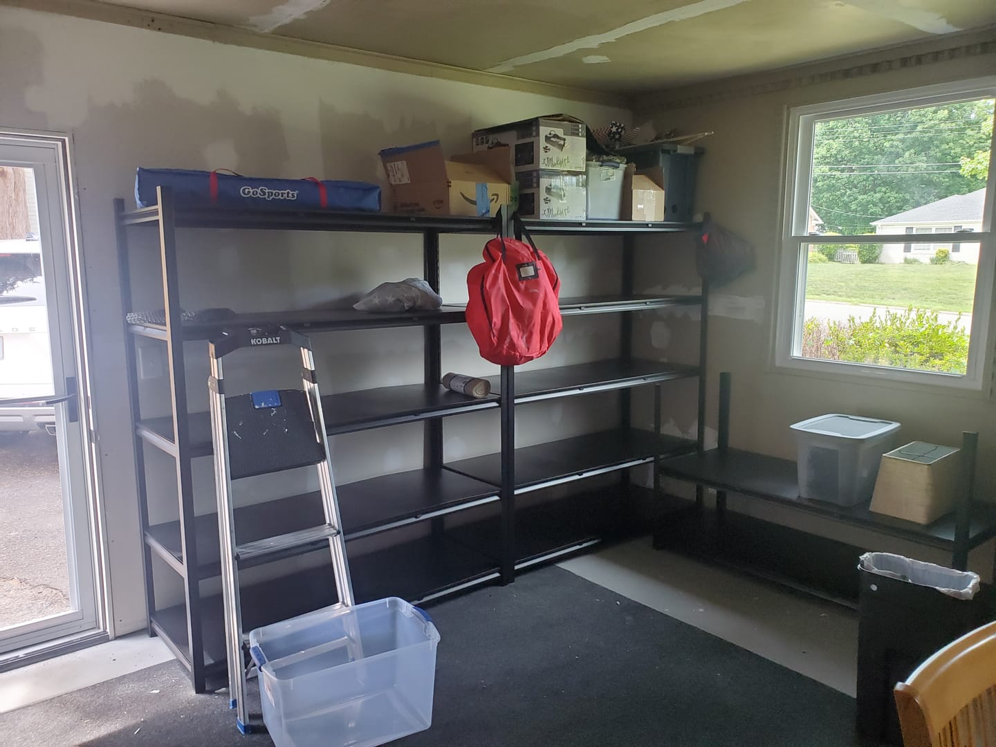 Customer photo review of REIBII 60"W x 72"H Industrial Garage Shelving, 3000LBS Heavy Duty Storage Shelves, Adjustable Metal Shelving for Basement Warehouse