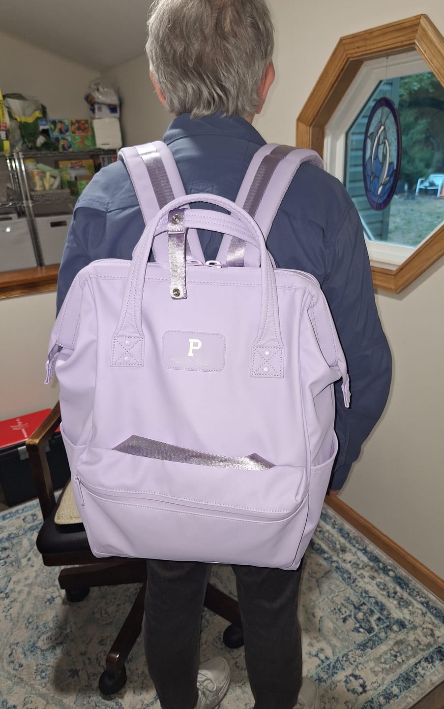 Customer photo review of Personalized Cascade Backpack - Standard