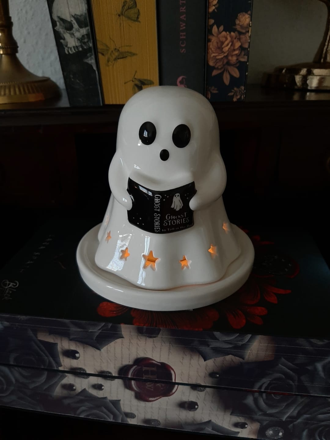 Customer photo review of Geister Teelichthalter / Räucherkegel – Summerween Keramik Deko