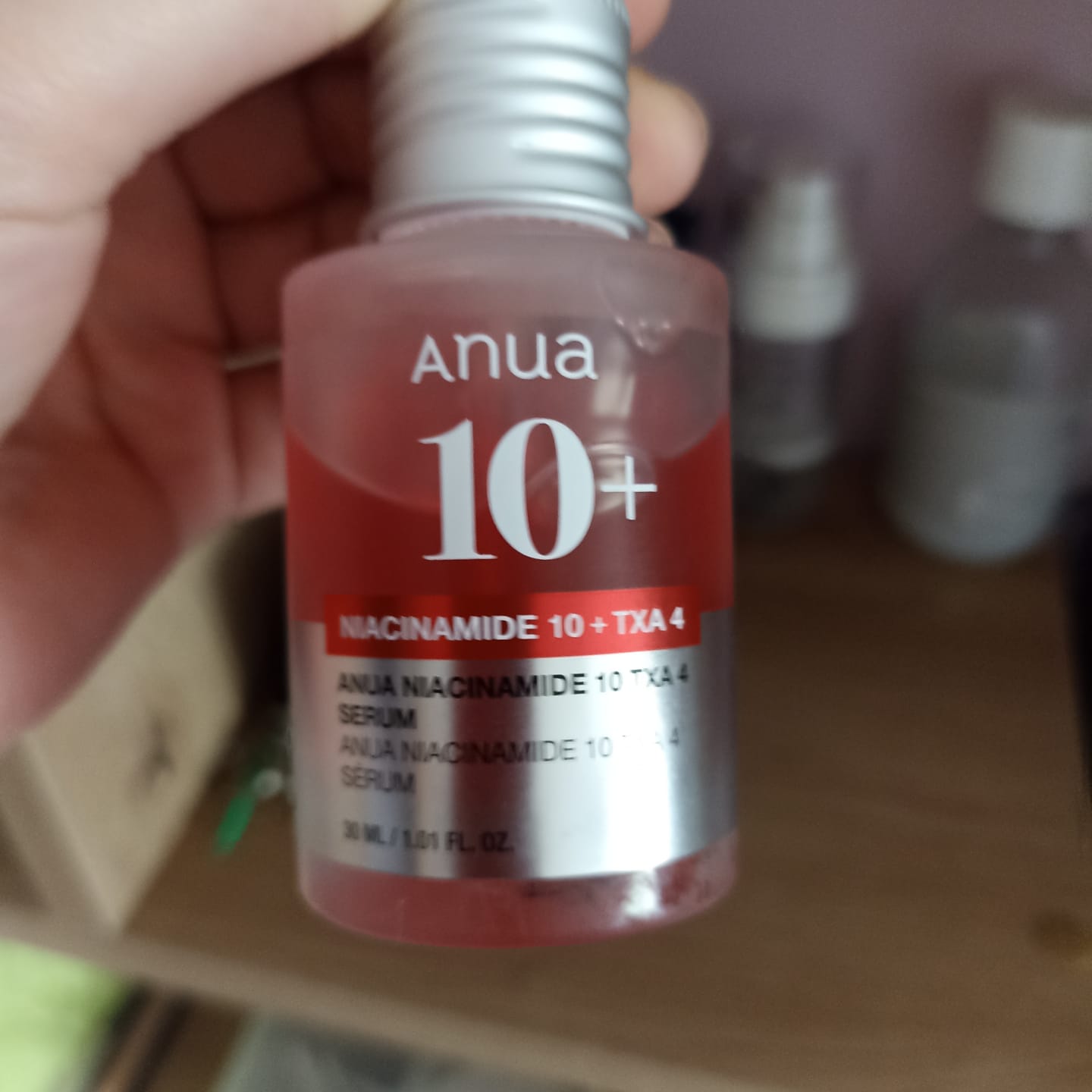 Customer photo review of Balinošs serums ar traneksāmskābi Anua Niacinamide 10% + TXA 4% Serum