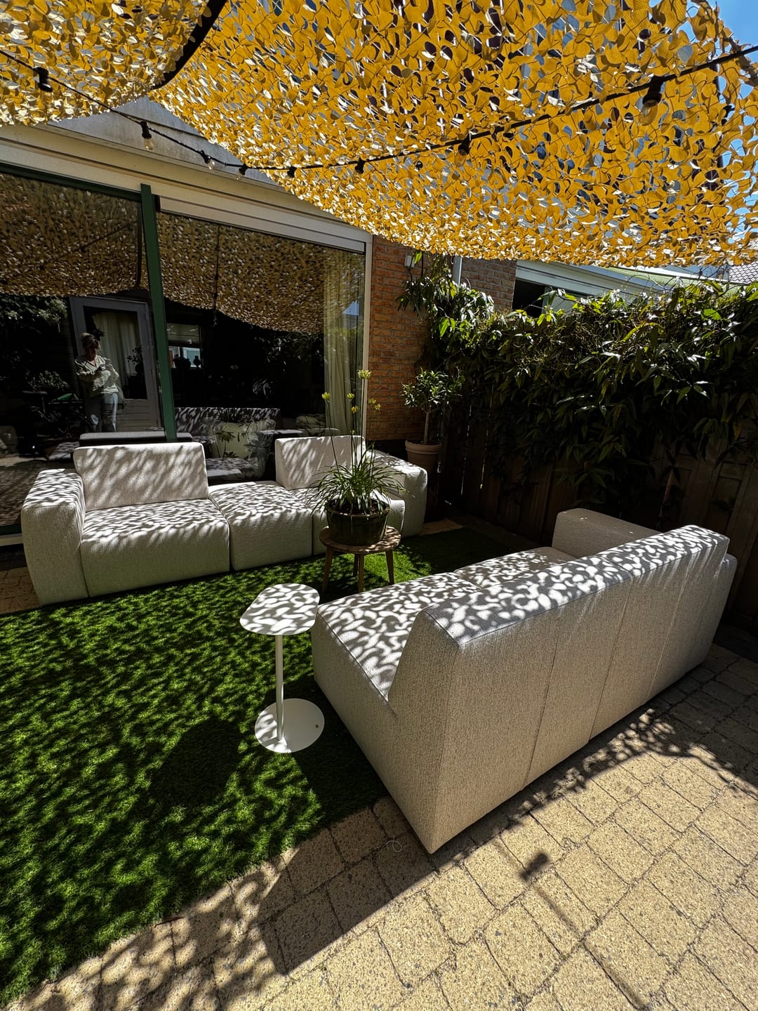 Customer photo review of Beige camouflagenet