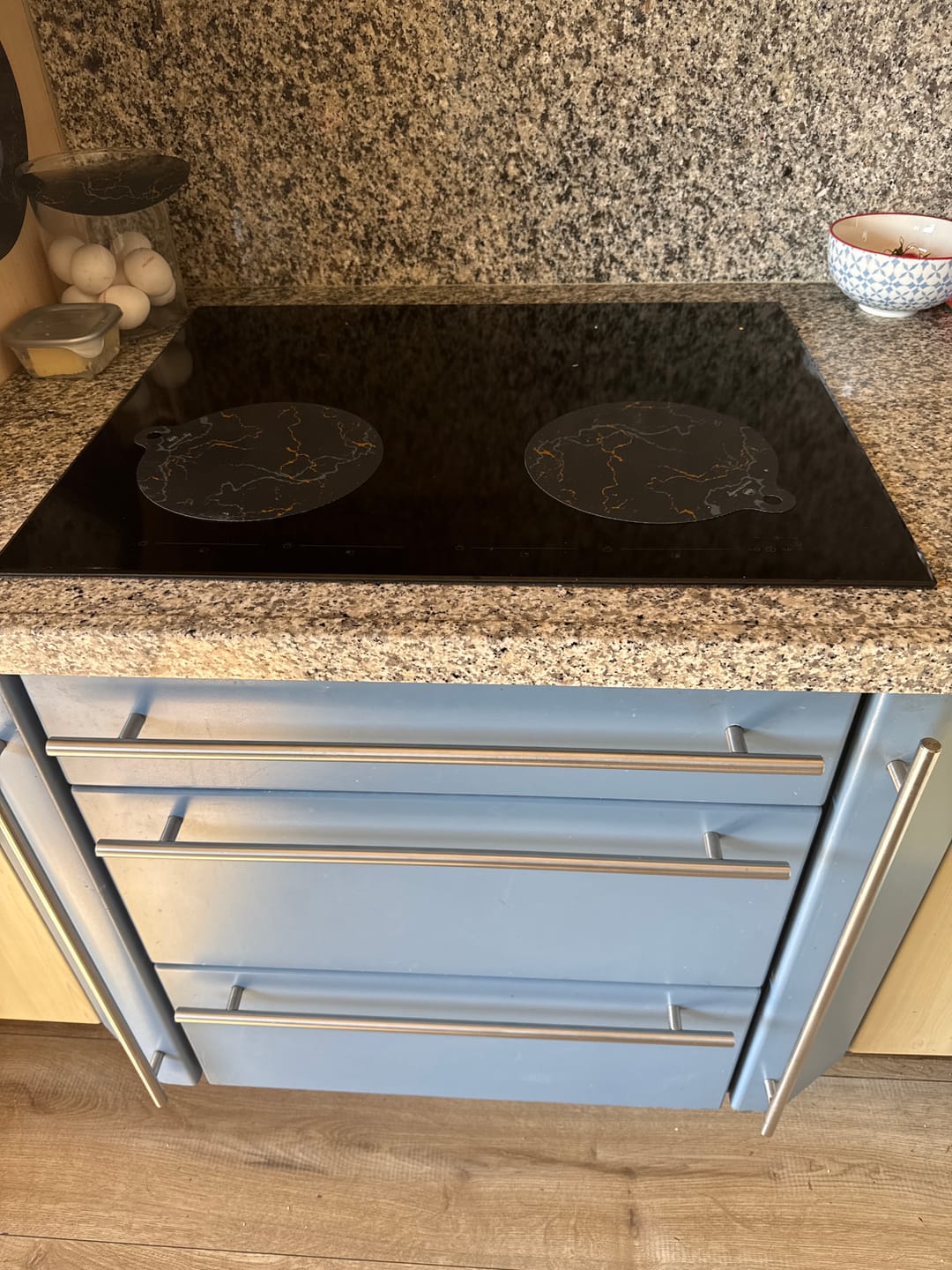 Customer photo review of Inductie matjes set van 4 - Marmer Design - Diverse maten