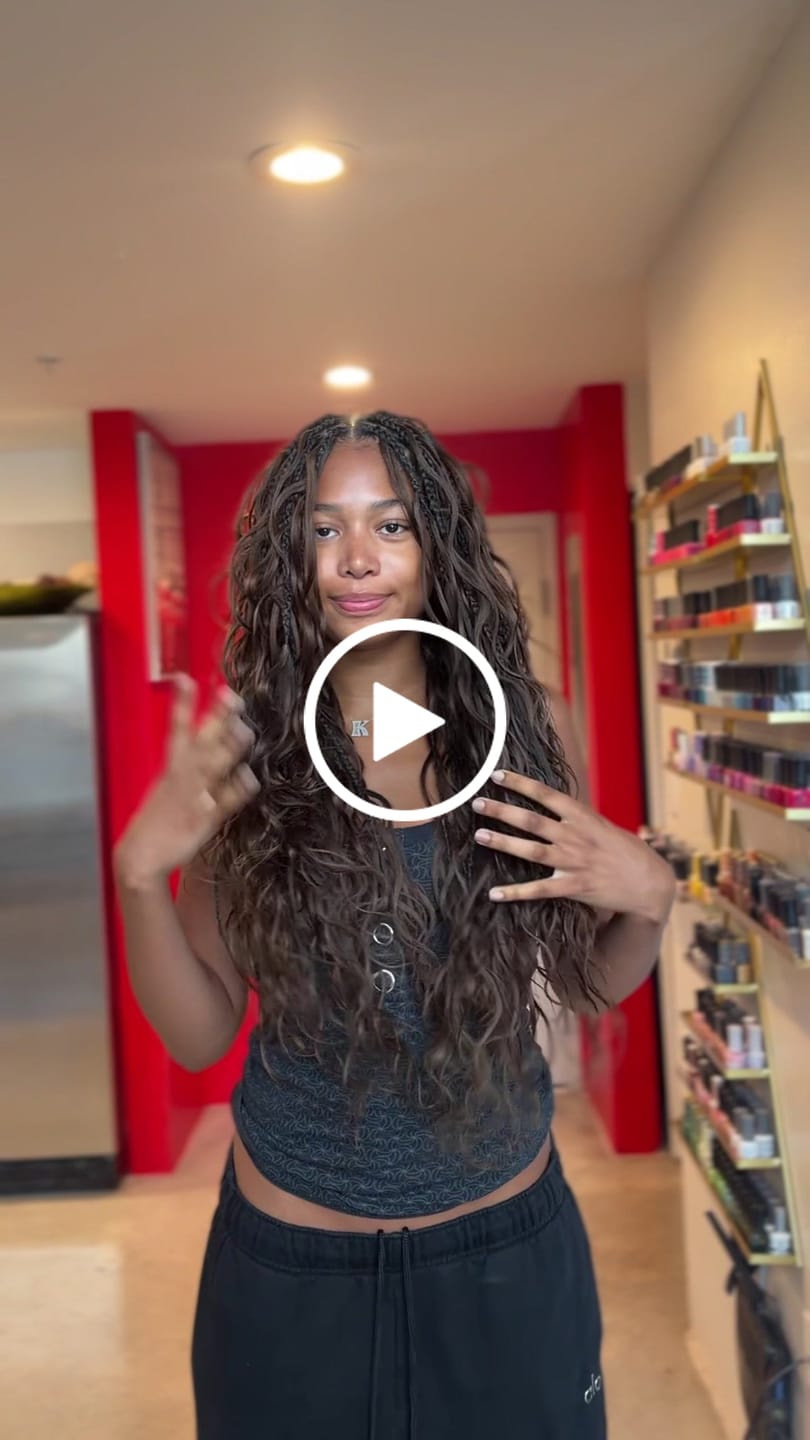 Customer video review of #4 Medium Brown Body Wave Human Crochet Hair