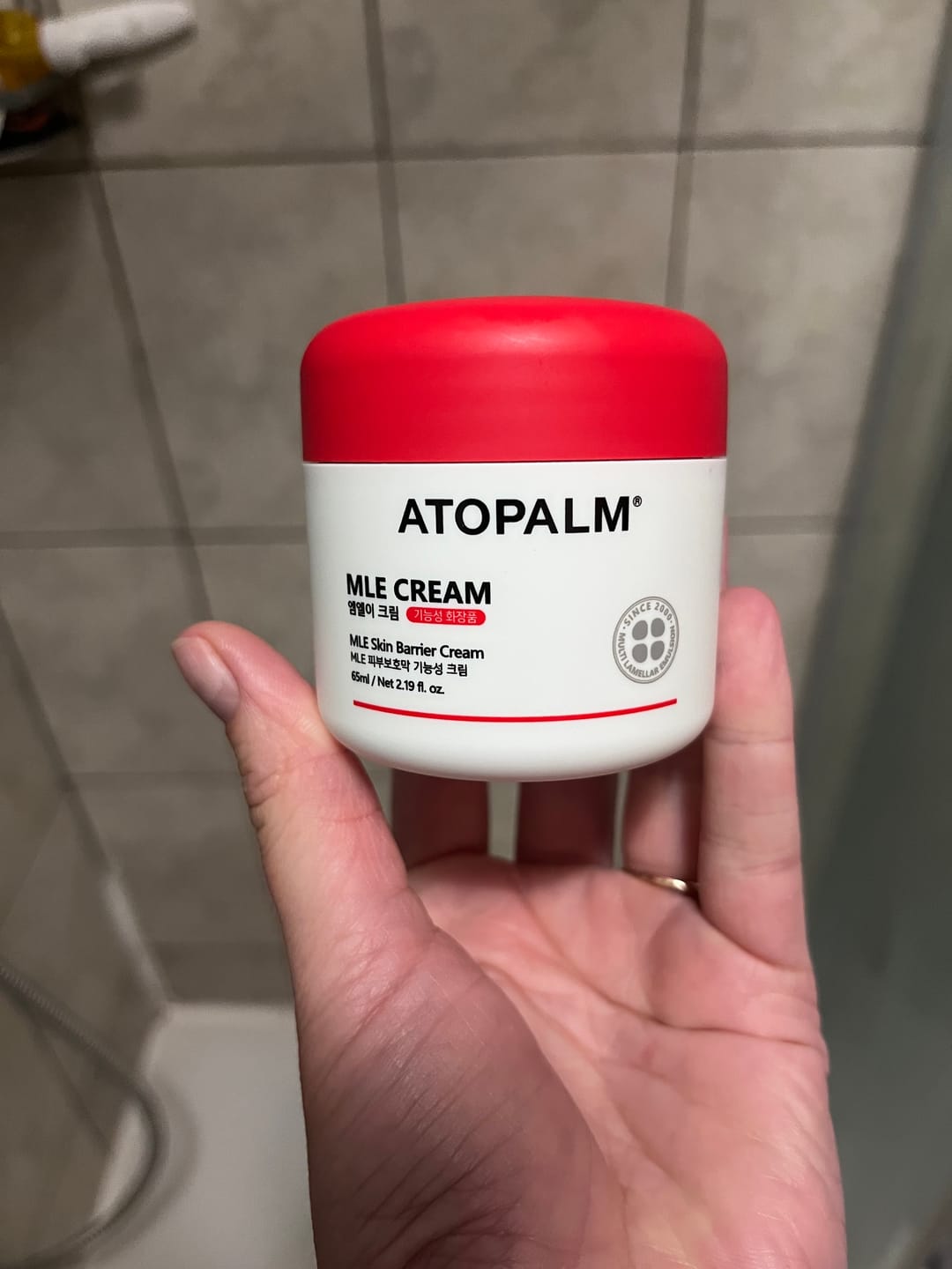 Customer photo review of Mitrinošs lamelārais krēms sejai Atopalm MLE Cream