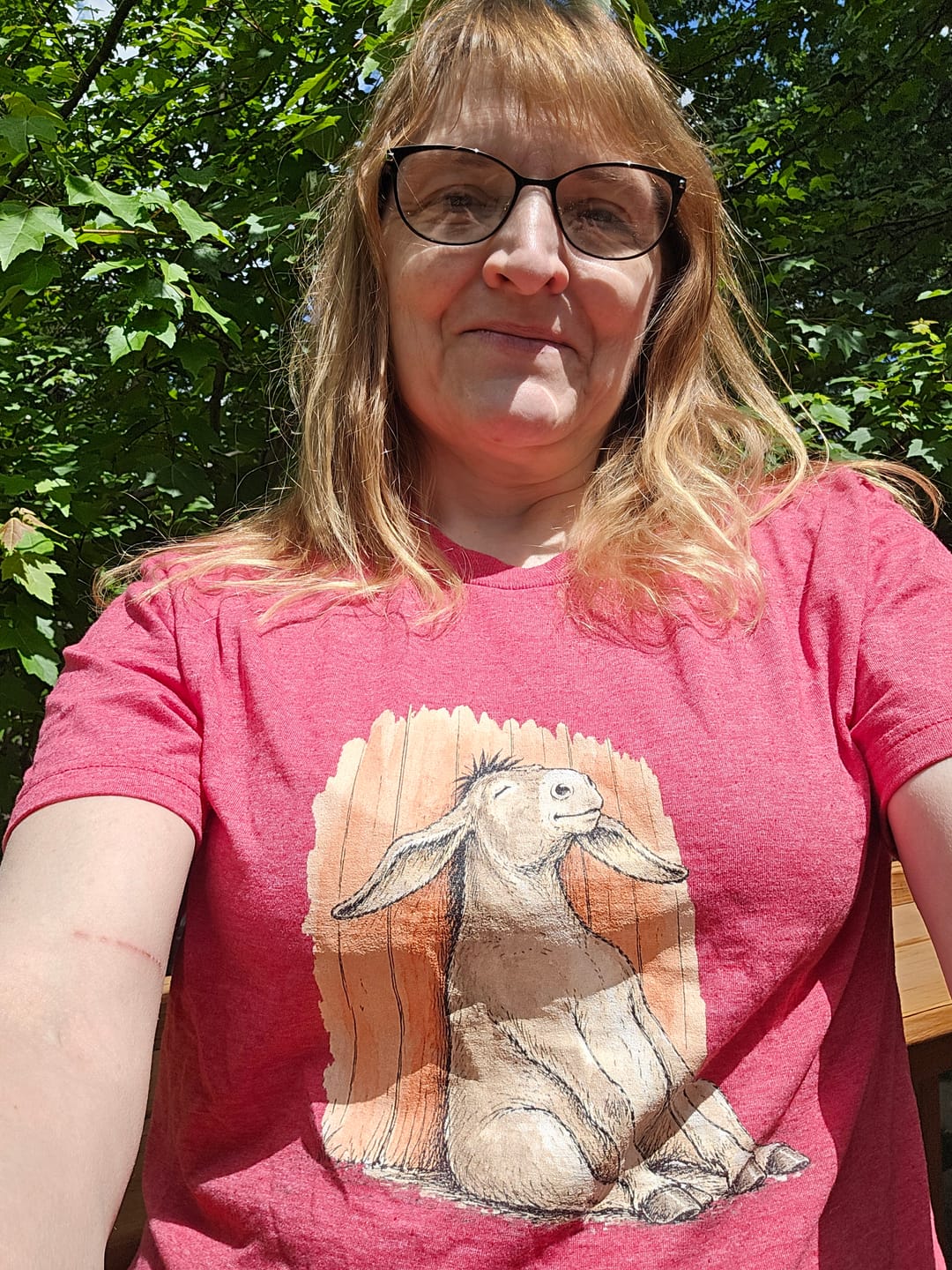Customer photo review of Not Today Tee
