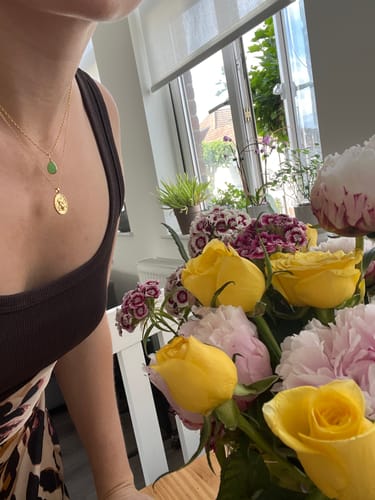 Customer photo review of Taurus Zodiac Necklace