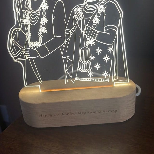 Customer photo review of Custom Photo 3D Lamp
