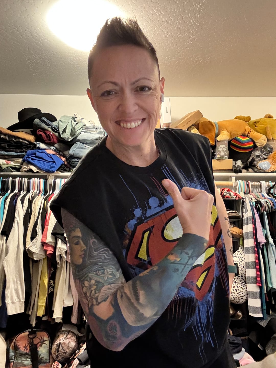 Customer photo review of 3004 - Superman Cut-Offs