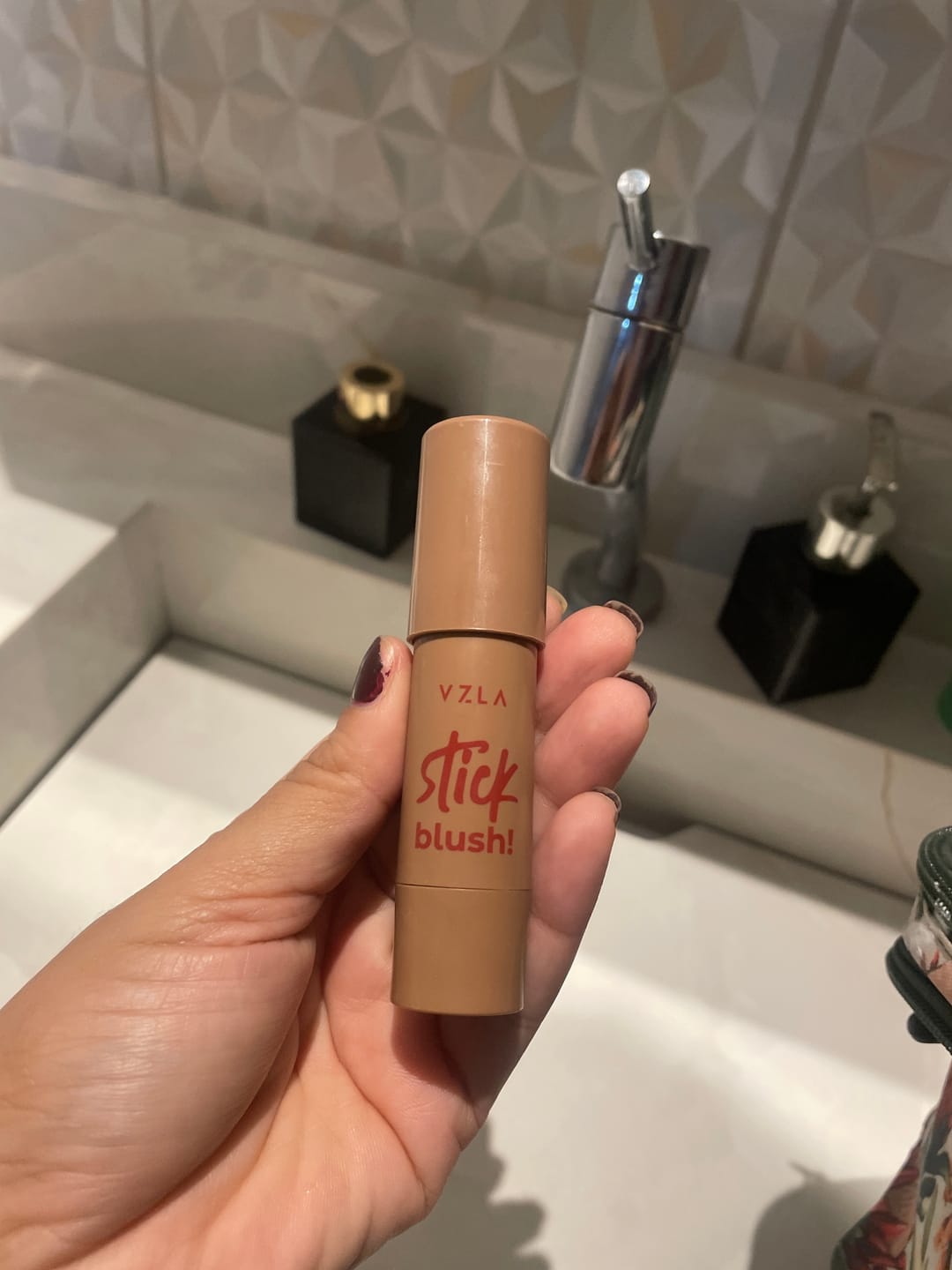 Customer photo review of Blush Stick Cinnamon - Vizzela