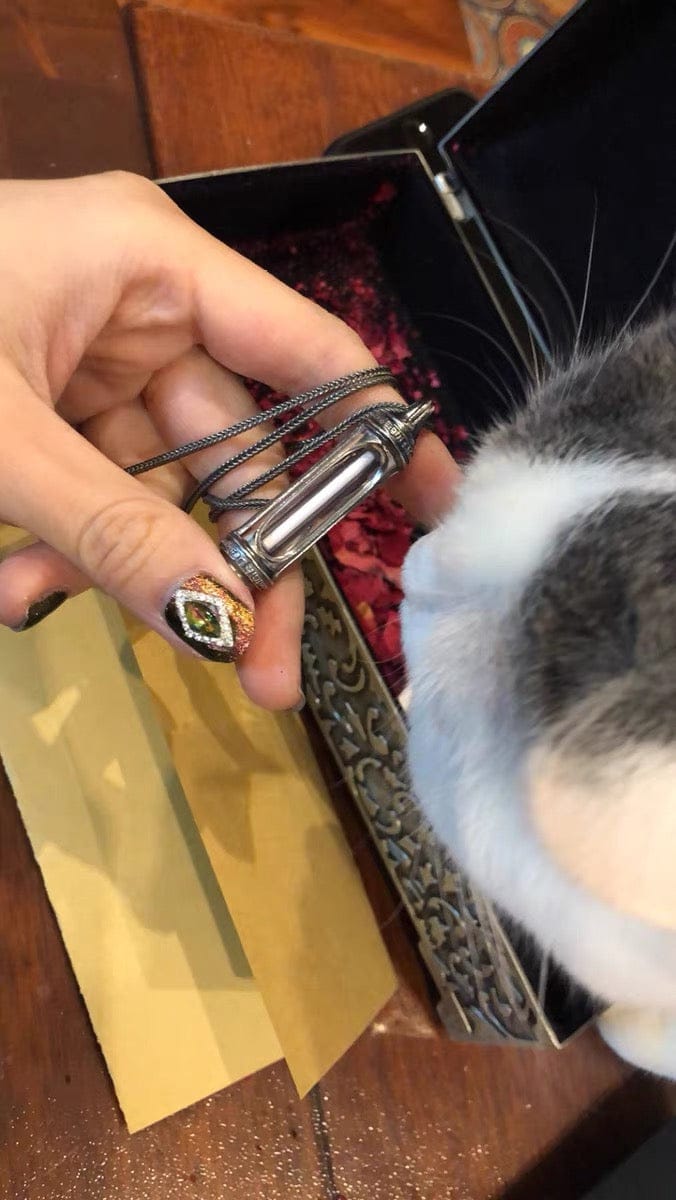 Customer photo review of Eternal Glow Tritium Pendant Sterling Silver Necklace