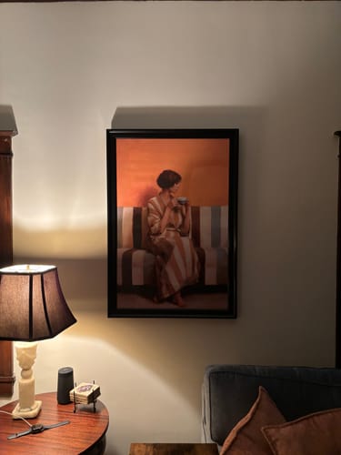Customer photo review of Amber Silence Print