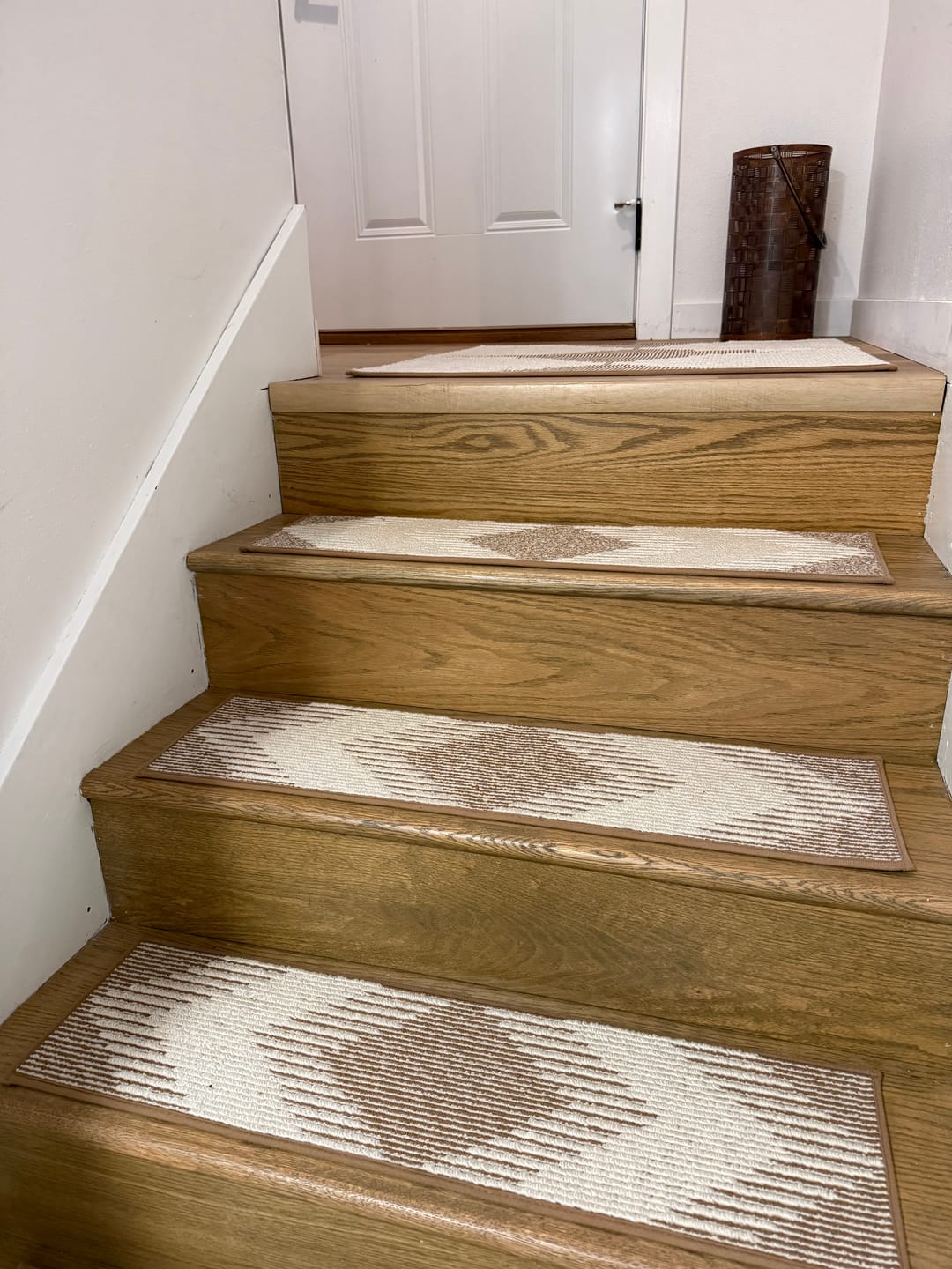 Customer photo review of Textured Non-Slip Stair Treads - Brown
