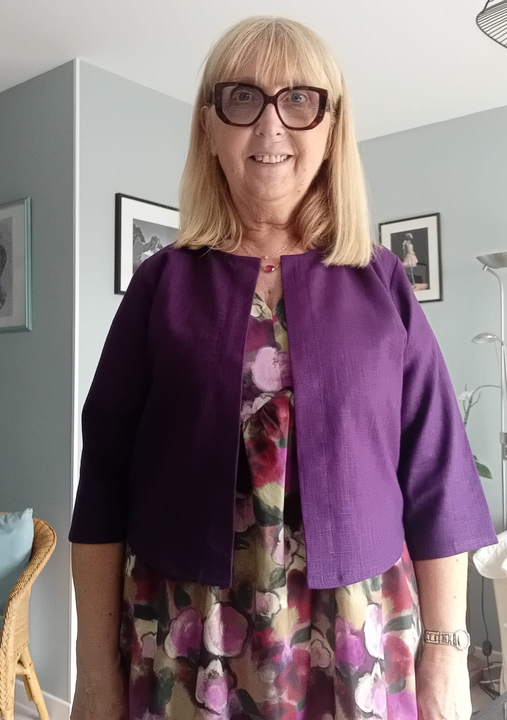 Customer photo review of Boléro Ange - lin lilas