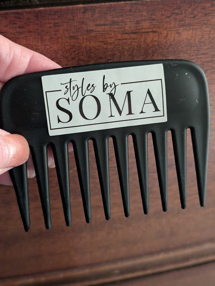 Customer photo review of Wide Tooth Comb