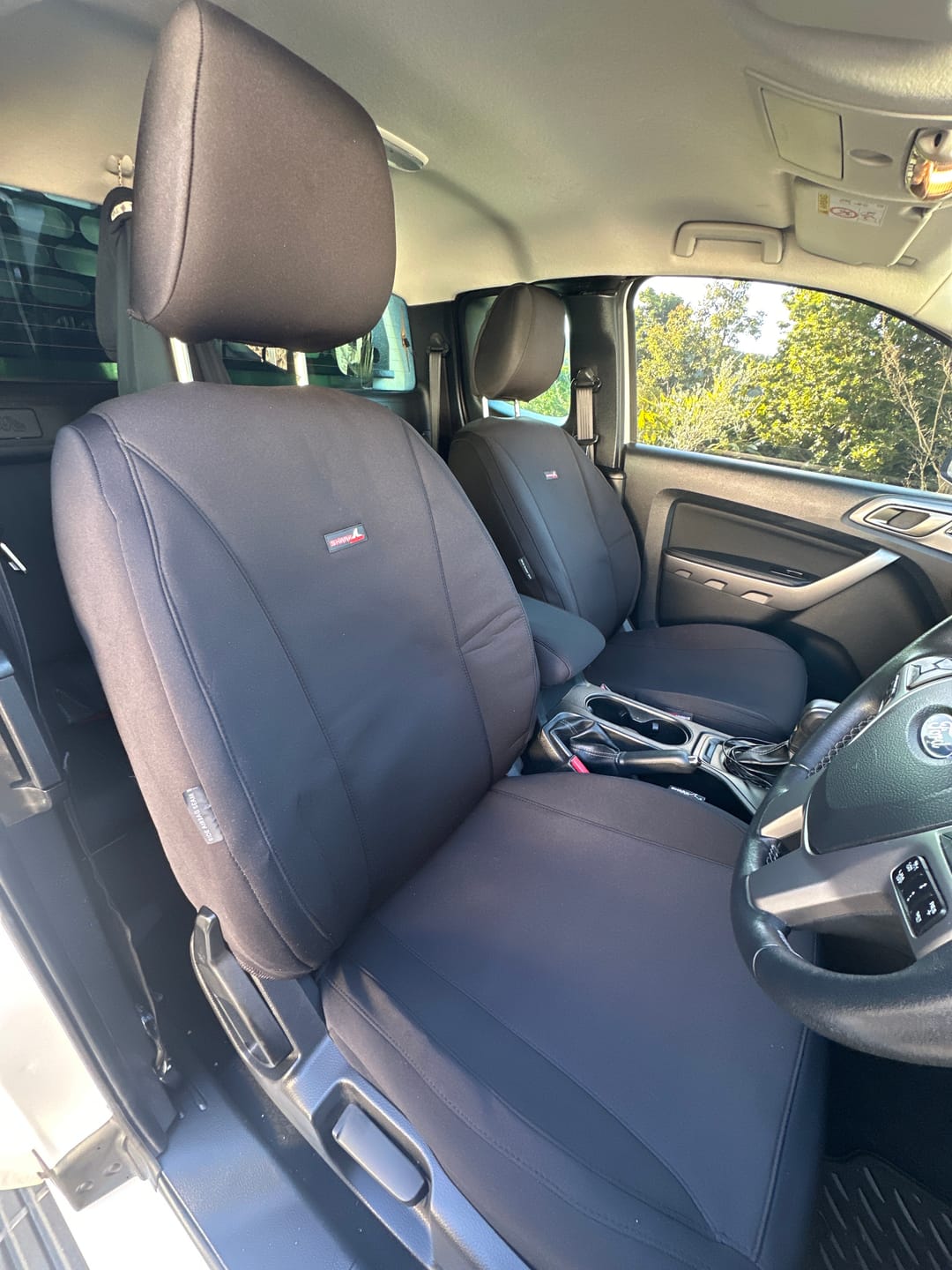 Customer photo review of Sharkskin Front Seat Covers for Ford Ranger (June/2015-ON)
