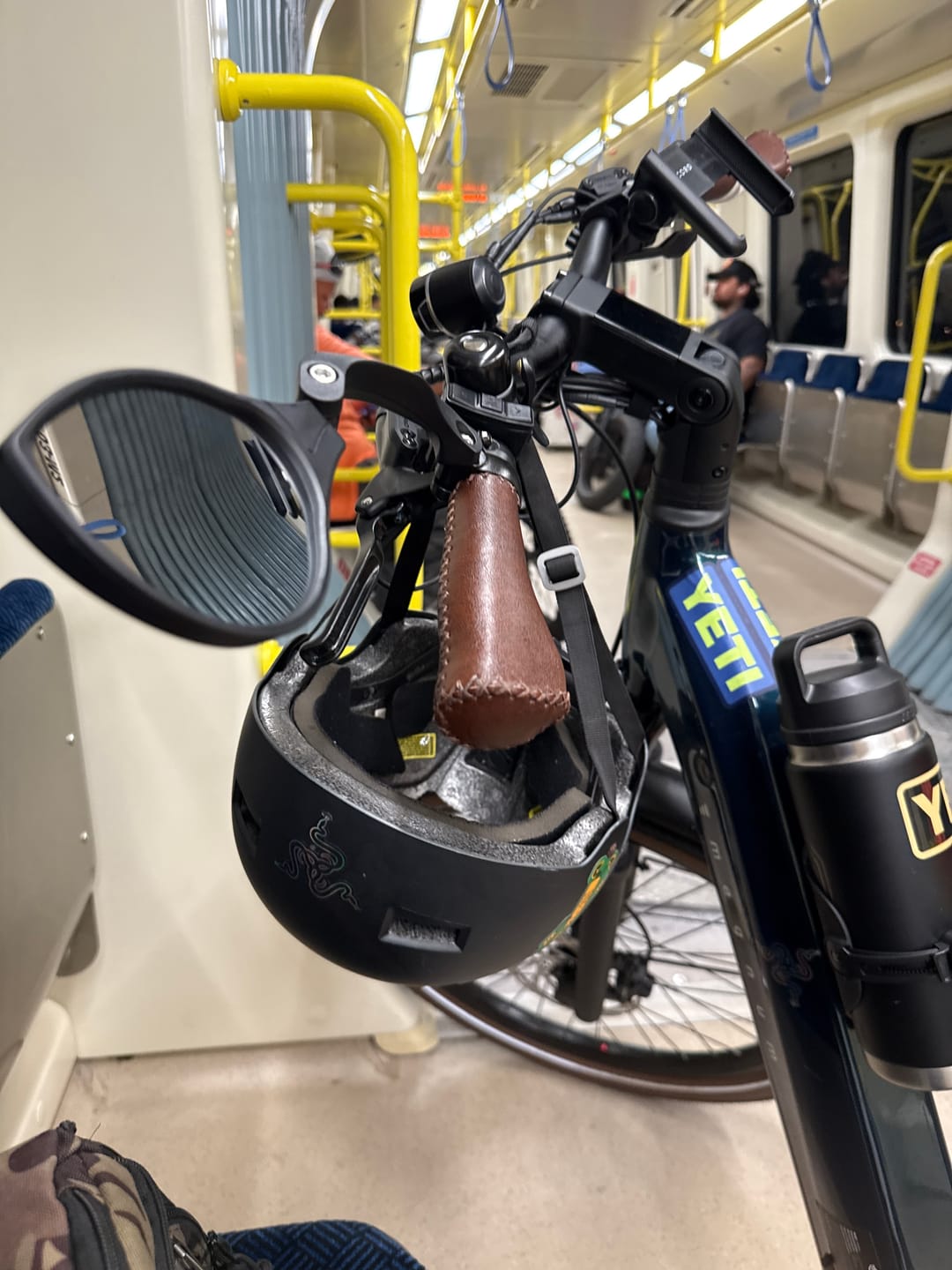 Customer photo review of HD Glass Handlebar Mirror (Left-Hand)