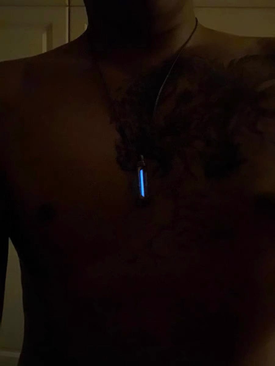 Customer photo review of Eternal Glow Tritium Pendant Sterling Silver Necklace