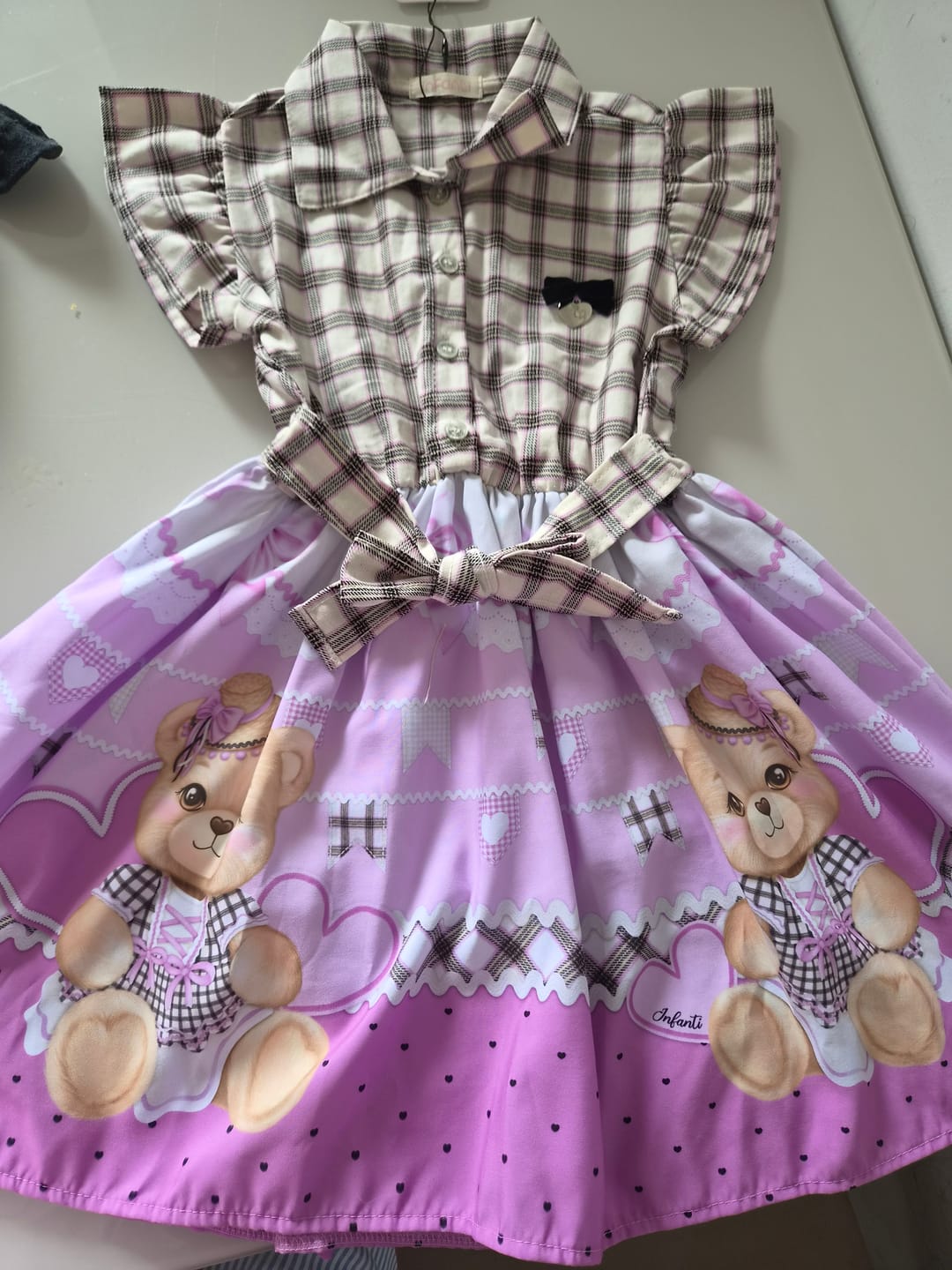 Customer photo review of Vestido Junino Vibrante em Malha Power e Nylon e Saia de Tule 97817 Kukiê Infantil Menina